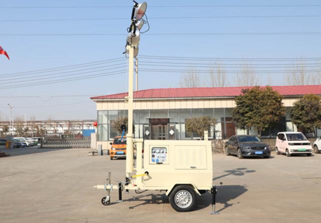 翔工的照明燈車，哪里需要哪里搬